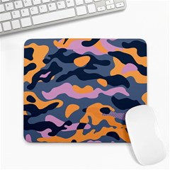 Camouflage Background Textile Uniform Seamless Pattern Large Mousepads by Vaneshart