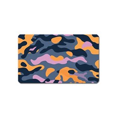 Camouflage Background Textile Uniform Seamless Pattern Magnet (name Card) by Vaneshart