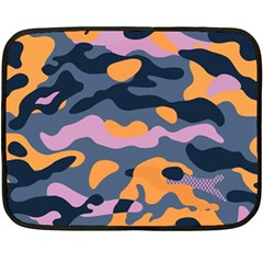 Camouflage Background Textile Uniform Seamless Pattern Fleece Blanket (mini) by Vaneshart