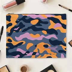 Camouflage Background Textile Uniform Seamless Pattern Cosmetic Bag (xl) by Vaneshart