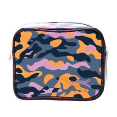 Camouflage Background Textile Uniform Seamless Pattern Mini Toiletries Bag (one Side) by Vaneshart