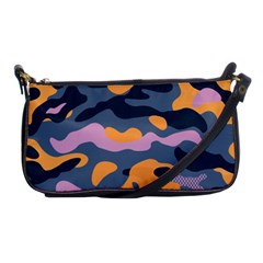 Camouflage Background Textile Uniform Seamless Pattern Shoulder Clutch Bag by Vaneshart