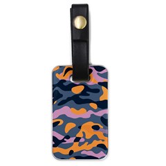 Camouflage Background Textile Uniform Seamless Pattern Luggage Tag (one Side) by Vaneshart