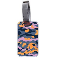 Camouflage Background Textile Uniform Seamless Pattern Luggage Tag (two Sides) by Vaneshart