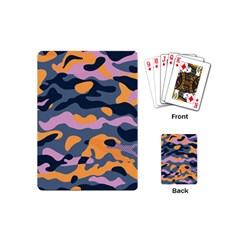 Camouflage Background Textile Uniform Seamless Pattern Playing Cards Single Design (mini) by Vaneshart