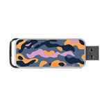 Camouflage Background Textile Uniform Seamless Pattern Portable USB Flash (Two Sides) Front