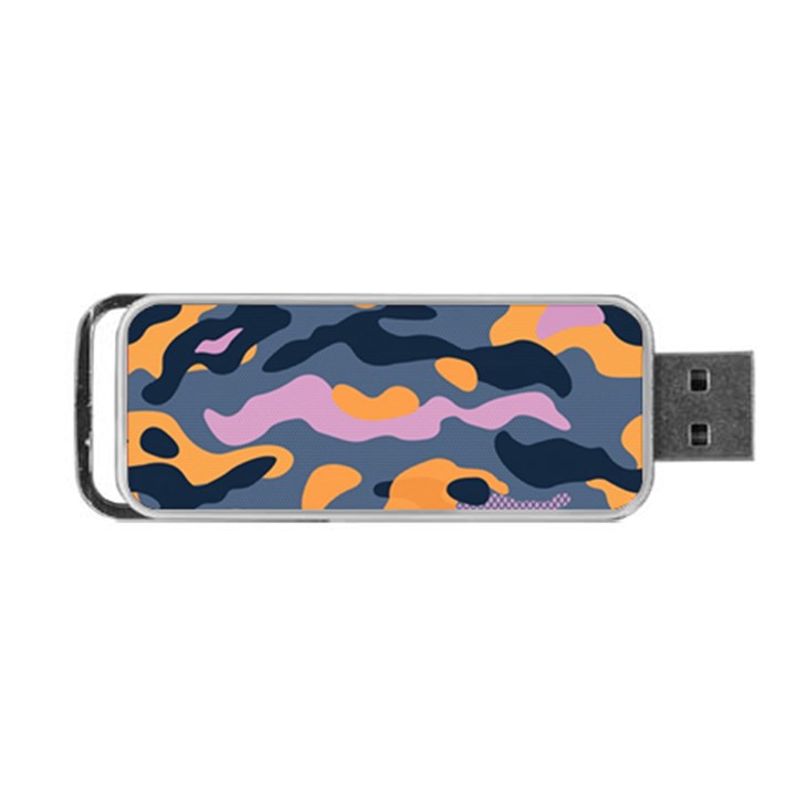 Camouflage Background Textile Uniform Seamless Pattern Portable USB Flash (Two Sides)