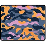 Camouflage Background Textile Uniform Seamless Pattern Double Sided Fleece Blanket (Medium)  58.8 x47.4  Blanket Back