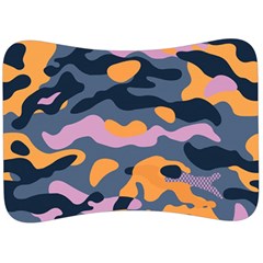 Camouflage Background Textile Uniform Seamless Pattern Velour Seat Head Rest Cushion by Vaneshart