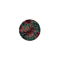 Trending Abstract Seamless Pattern With Colorful Tropical Leaves Plants Green 1  Mini Buttons by Vaneshart