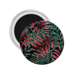 Trending Abstract Seamless Pattern With Colorful Tropical Leaves Plants Green 2 25  Magnets by Vaneshart