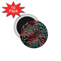 Trending Abstract Seamless Pattern With Colorful Tropical Leaves Plants Green 1 75  Magnets (10 Pack)  by Vaneshart