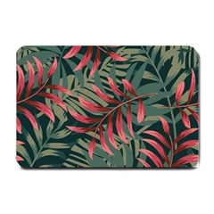 Trending Abstract Seamless Pattern With Colorful Tropical Leaves Plants Green Small Doormat  by Vaneshart