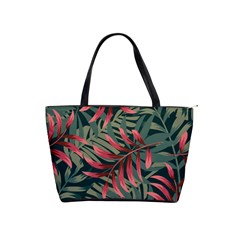 Trending Abstract Seamless Pattern With Colorful Tropical Leaves Plants Green Classic Shoulder Handbag by Vaneshart