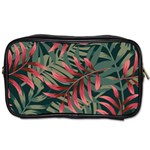 Trending Abstract Seamless Pattern With Colorful Tropical Leaves Plants Green Toiletries Bag (Two Sides) Front