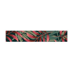 Trending Abstract Seamless Pattern With Colorful Tropical Leaves Plants Green Flano Scarf (mini) by Vaneshart