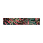 Trending Abstract Seamless Pattern With Colorful Tropical Leaves Plants Green Flano Scarf (Mini) Back