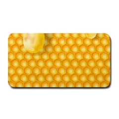 Abstract Honeycomb Background With Realistic Transparent Honey Drop Medium Bar Mats by Vaneshart