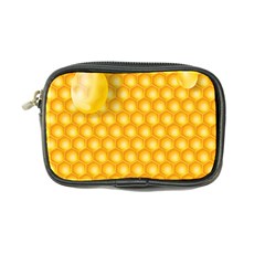 Abstract Honeycomb Background With Realistic Transparent Honey Drop Coin Purse by Vaneshart