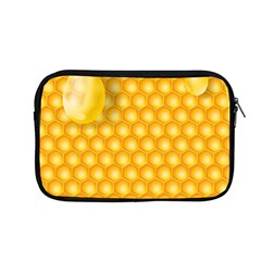 Abstract Honeycomb Background With Realistic Transparent Honey Drop Apple Macbook Pro 13  Zipper Case by Vaneshart