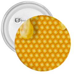 Abstract Honeycomb Background With Realistic Transparent Honey Drop 3  Buttons by Vaneshart