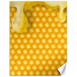 Abstract Honeycomb Background With Realistic Transparent Honey Drop Canvas 18  x 24  17.8 x23.08  Canvas - 1