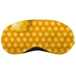 Abstract Honeycomb Background With Realistic Transparent Honey Drop Sleeping Mask Front