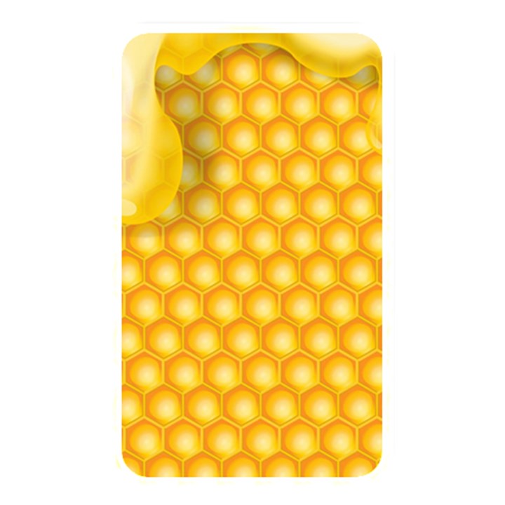 Abstract Honeycomb Background With Realistic Transparent Honey Drop Memory Card Reader (Rectangular)