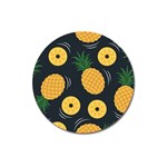 Seamless Pattern Pineapple Pattern Magnet 3  (Round) Front