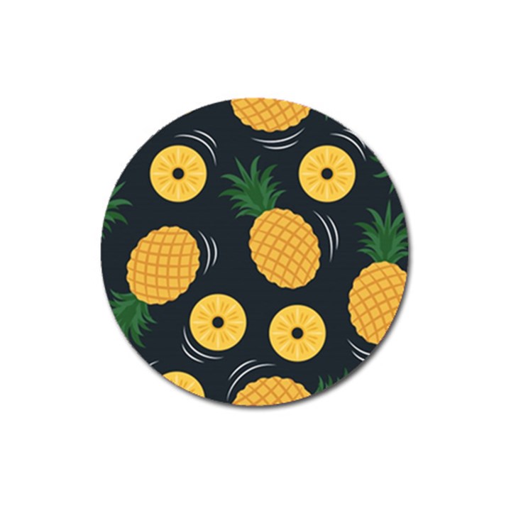 Seamless Pattern Pineapple Pattern Magnet 3  (Round)