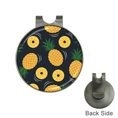 Seamless Pattern Pineapple Pattern Hat Clips With Golf Markers by Vaneshart