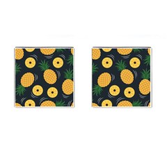 Seamless Pattern Pineapple Pattern Cufflinks (square) by Vaneshart