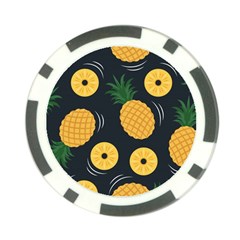 Seamless Pattern Pineapple Pattern Poker Chip Card Guard (10 Pack) by Vaneshart