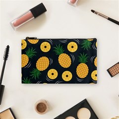 Seamless Pattern Pineapple Pattern Cosmetic Bag (small) by Vaneshart