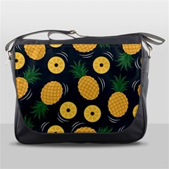 Seamless Pattern Pineapple Pattern Messenger Bag by Vaneshart