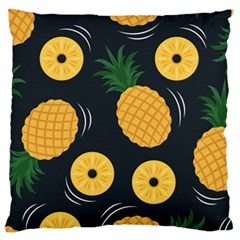 Seamless Pattern Pineapple Pattern Large Cushion Case (two Sides) by Vaneshart