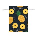 Seamless Pattern Pineapple Pattern Lightweight Drawstring Pouch (S) Front