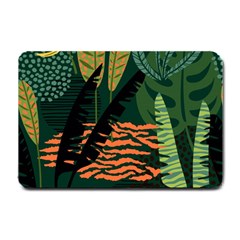 Abstract Seamless Pattern With Tropical Leaves Small Doormat  by Vaneshart