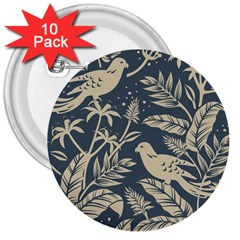 Birds Nature Design 3  Buttons (10 Pack)  by Vaneshart