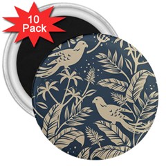 Birds Nature Design 3  Magnets (10 Pack)  by Vaneshart