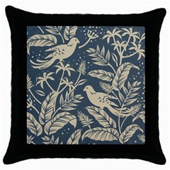 Birds Nature Design Throw Pillow Case (black) by Vaneshart