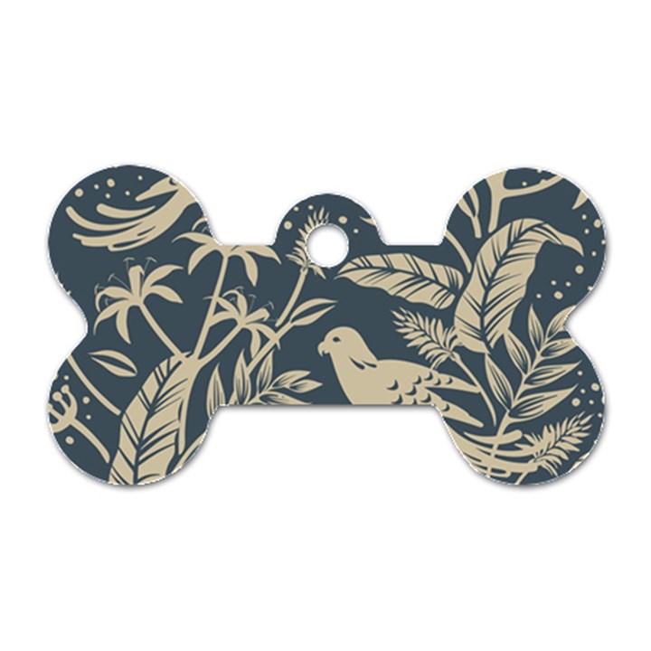 Birds Nature Design Dog Tag Bone (One Side)