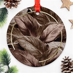 Foliage Circle Card Ornament (round) by Vaneshart