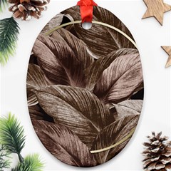 Foliage Circle Card Ornament (oval) by Vaneshart