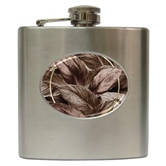 Foliage Circle Card Hip Flask (6 Oz) by Vaneshart