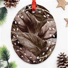 Foliage Circle Card Ornament (oval Filigree) by Vaneshart