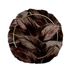 Foliage Circle Card Standard 15  Premium Flano Round Cushions by Vaneshart