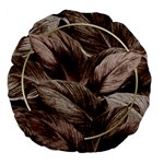 Foliage Circle Card Large 18  Premium Flano Round Cushions Front