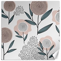 Retro Floral Pattern Canvas 20  X 20  by Vaneshart