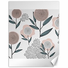 Retro Floral Pattern Canvas 18  X 24  by Vaneshart